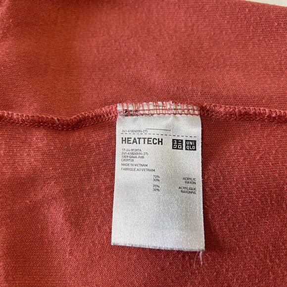 Uniqlo HEATTECH Fleece Turtle Neck Long Sleeve T-Shirt Size Large, EUC - Picture 6 of 13